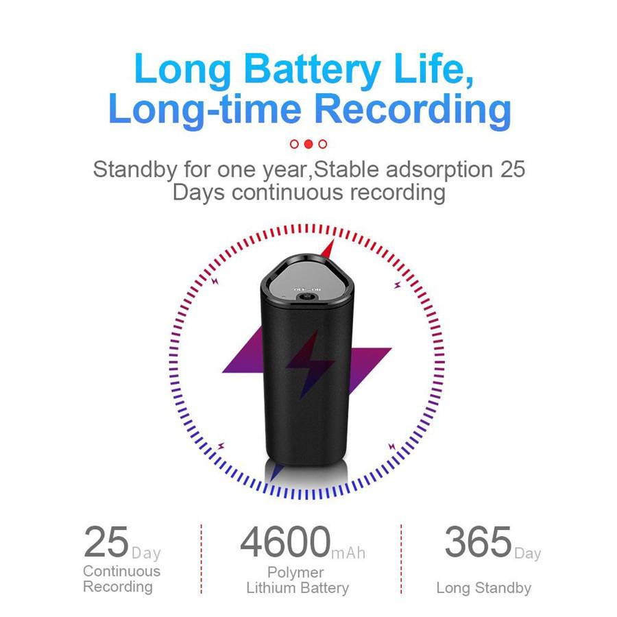 Hidden Voice Recorder Activated Digital Audio Sound Recording Device 16GB Black