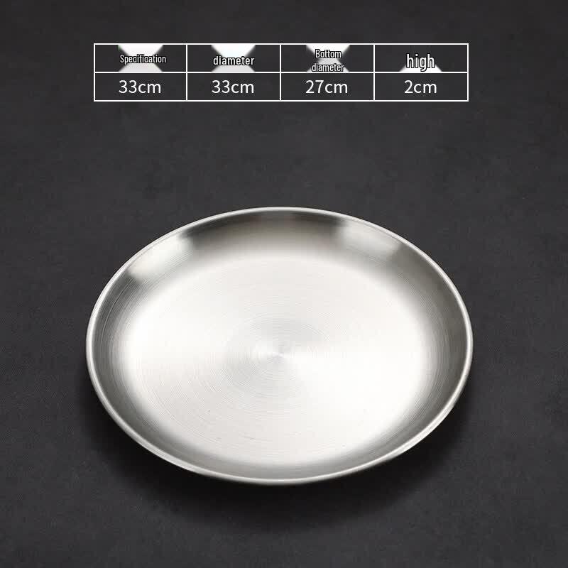 Korean Style Round Melamine Serving Plate