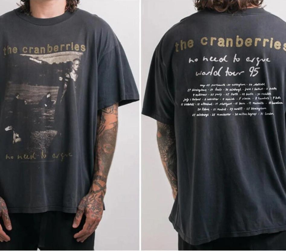 

Vintage 1995 The Cranberries No Need To Argue Tour T-shirt, size S-4XL 4XL