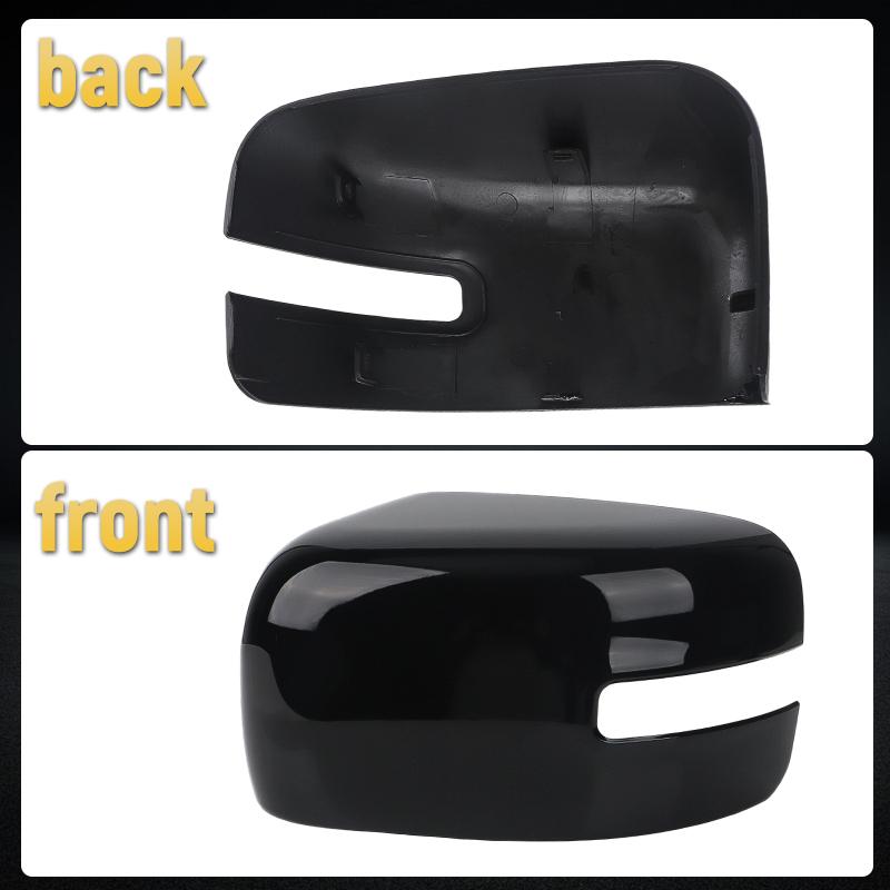 Door Wing Side Mirror Cover For Jeep Renegade 2015- Gloss Black Rear View Mirror Housing With Turn Signal Light Style