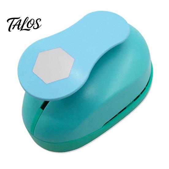 Portable Craft Punch Hexagon Paper for Crafts, Professional Hole Puncher, Scrapbook Handheld Shape Puncher DIY Arts Cardboard, Greeting Cards Metal