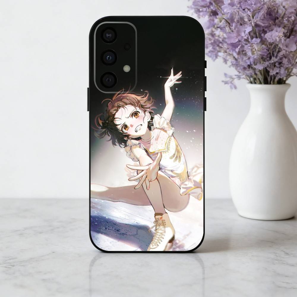 Skating Anime M-Medalist Handyhülle Für Samsung Galaxy A73,A72,A71,A70,A53,A52,A51,Andere Weiche Schwarze Hülle