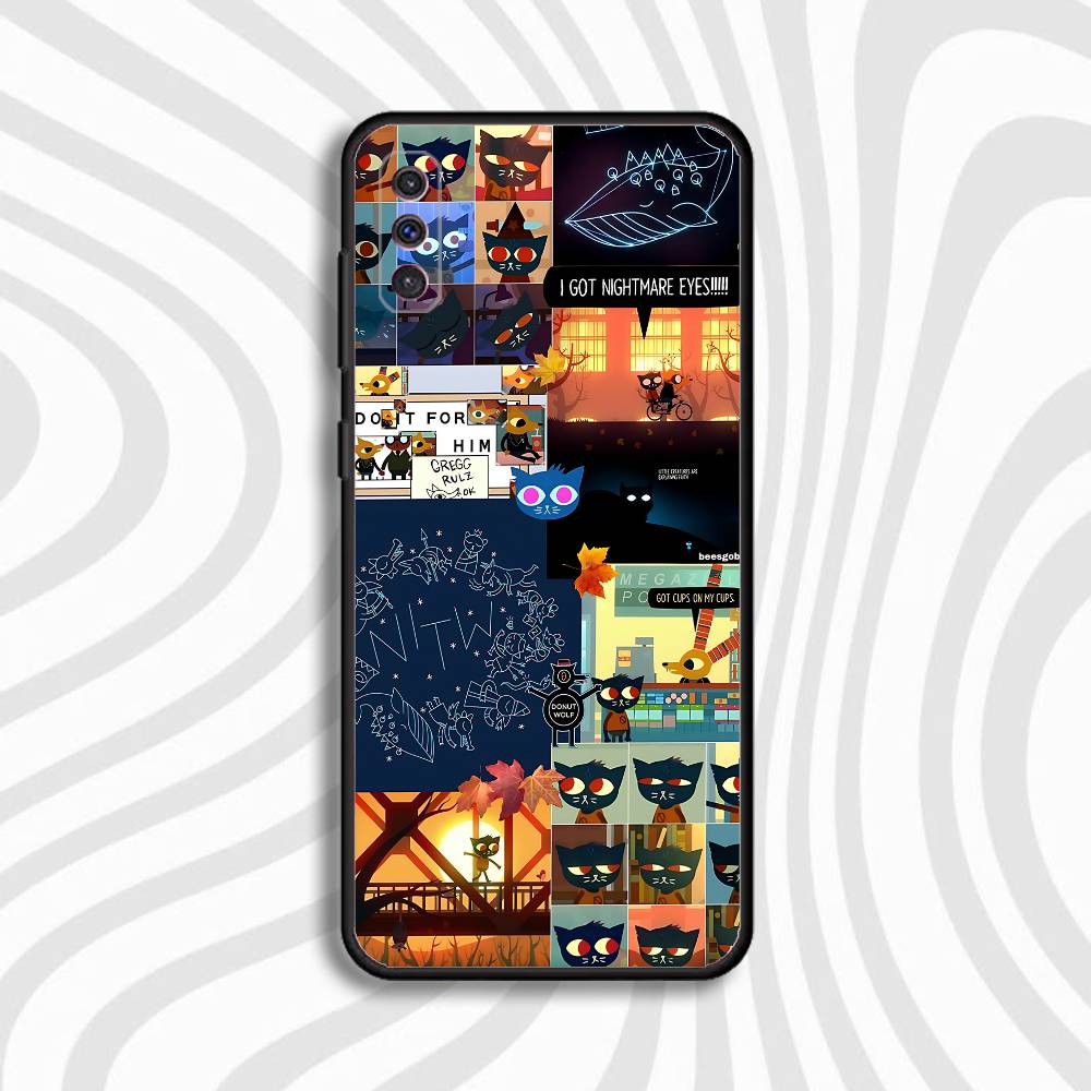 

N-Night in the W-Woods Phone Case For Samsung S10,S21,FE,S21,Note 20,S26,S25,S24,S23,Ultra,S9,S22,Plus Soft Black SamsungS235G