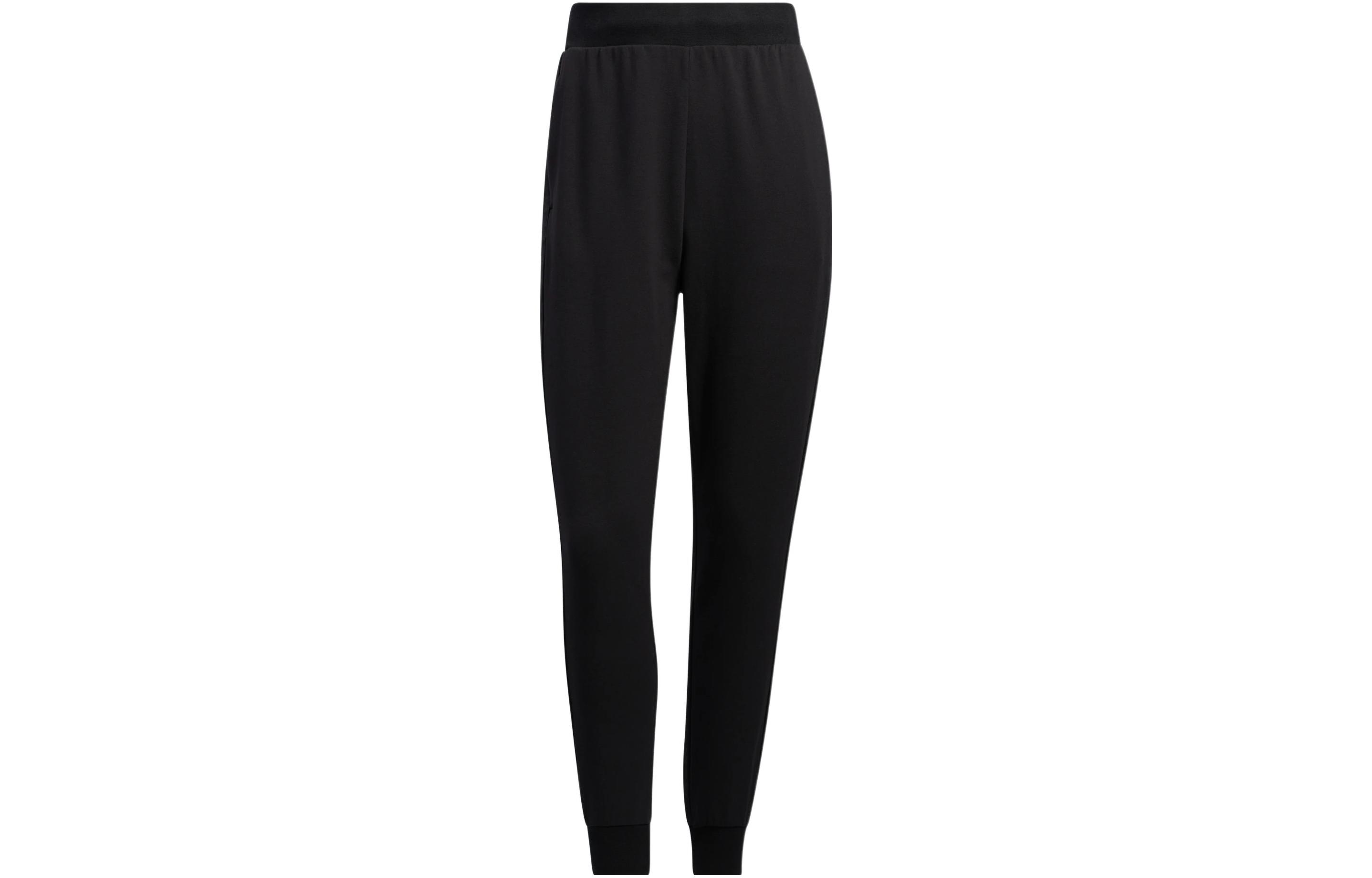 

Adidas Knitted Sweatpants Women s Black Moderate Cuffed Pants HM7067 XXL