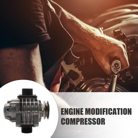 AMR300 Roots Supercharger Compressor Blower Booster for Engine Power Improvement V-Belt Driven Compressor for 1.5T Engines