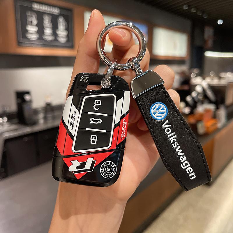Para VOLKSWAGEN VW Estilo Funda para Llave de Coche Cubierta Para VW Volkseagen Passat B8 Magotan Para Skoda Superb A7 Kodiaq Seat