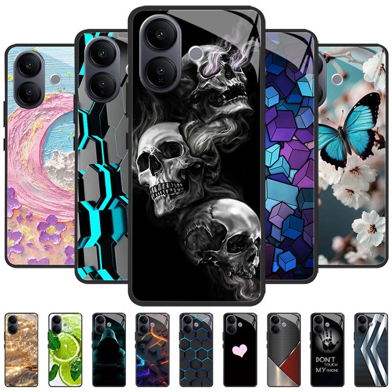 Schutzhülle aus robustem, gehärtetem Glas für VIVO V60, V50 Lite, V60E und V50E – inklusive Kameraschutz für VIVO T4R und T4 Pro