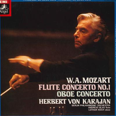 LP Record HERBERT VON KARAJAN(COND.)/BERLIN P - Mozart/Flute Concerto No.1,oboe Con EAC55051 TOSHIBAEMI Japan Obi Classical Used