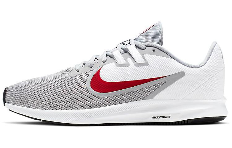 Nike Downshifter 9 Wolf Grey Red AQ7481-006 42.5