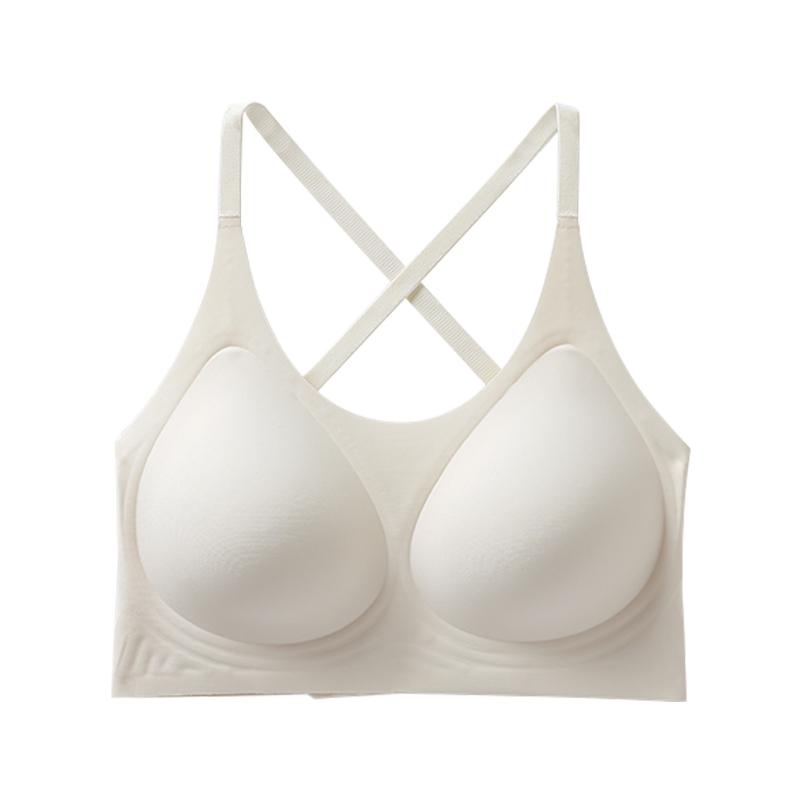 Women's Plus Size Bra Push Up Seamless Invisible Bralette Comfort Wireless Brassiere U Back Multiway Bras Everyday Underwear Sexy Ladies Lingerie