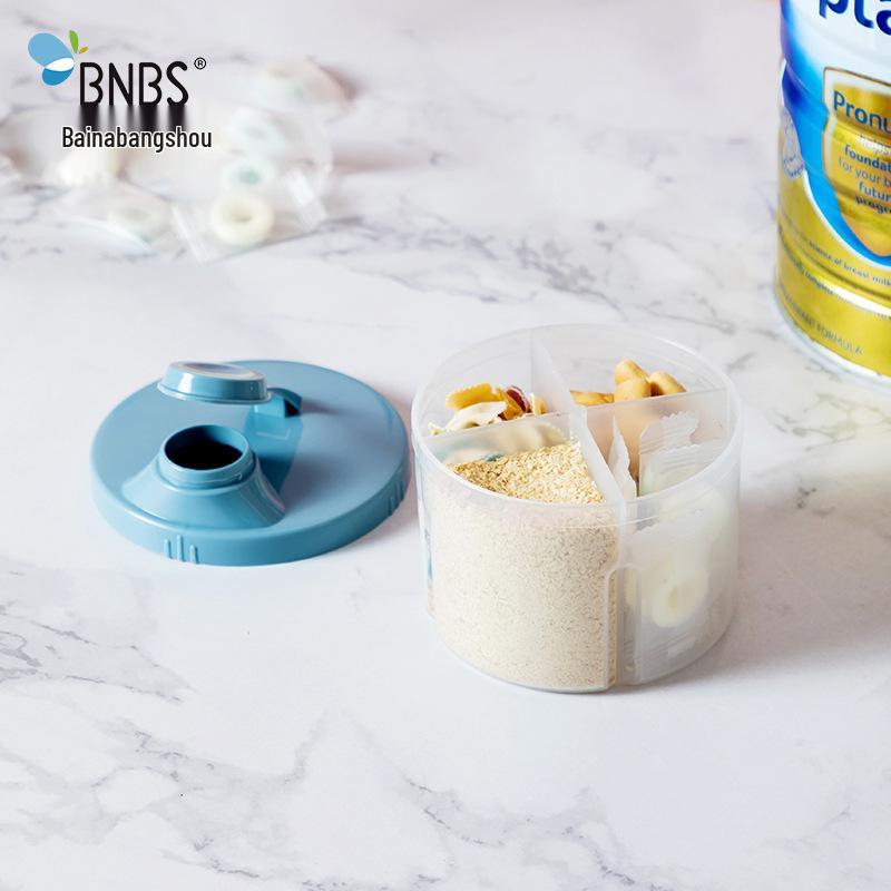 Bainabang Rotating Baby Milk Powder Storage Box with Compartments for Outings