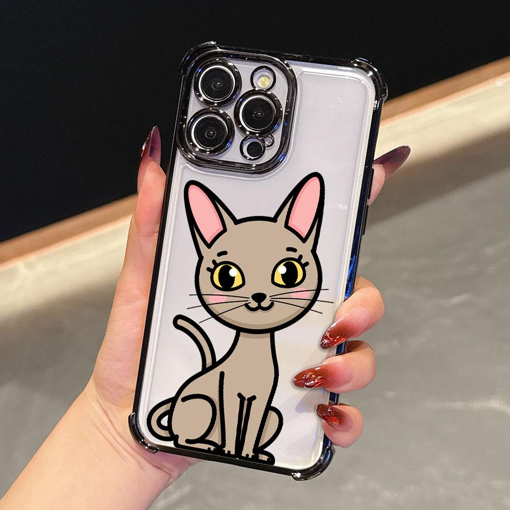 Cartoon Cat Cute Case For Samsung Galaxy A57 A37 A07 A17 A56 5G A55 A54 A52 A53 A36 A34 A35 A33 A73 A26 A25 A16 A06 Phone Cover