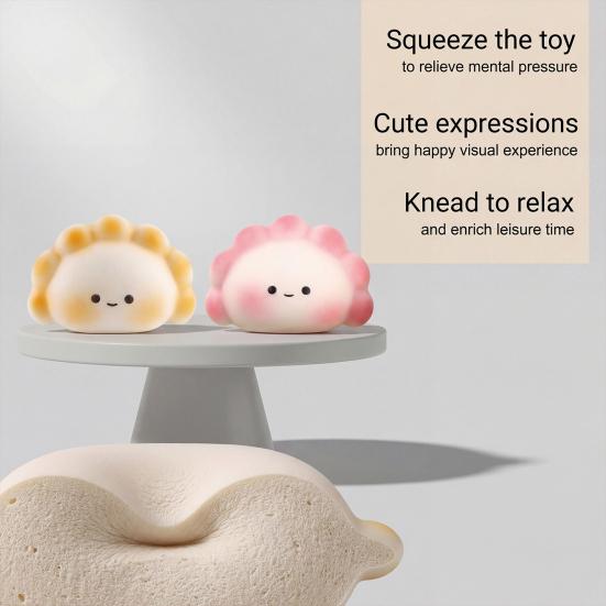 Sensory Fidget Toy Dumpling Shape Ring Crafted From Odorless 1 Pc