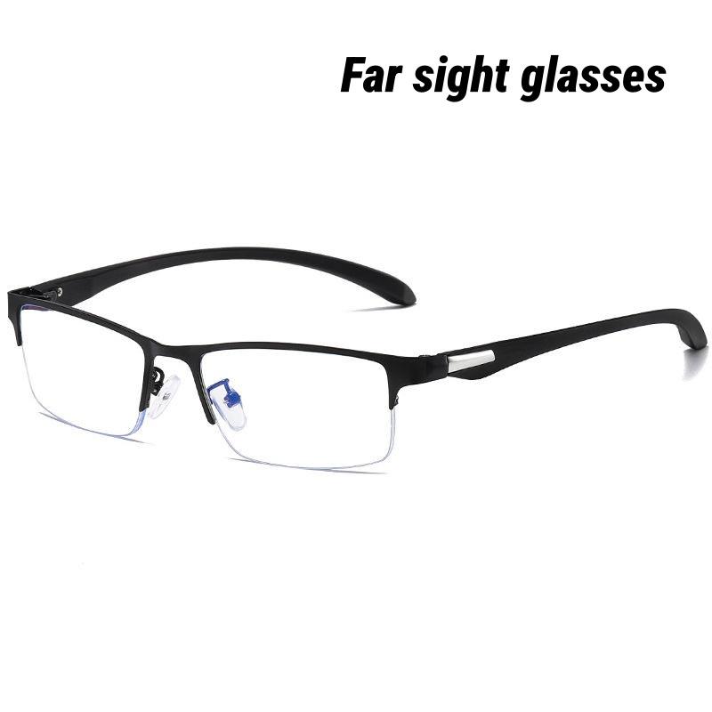 

Жіночі Чоловічі Окуляри для Читання Анти-Блакитне Світло Ділові Напіврамкові Мінусові Окуляри для Короткозорості Металева Рама Мінусові Окуляри для Зорового Комфорту Діоптрія -3.5