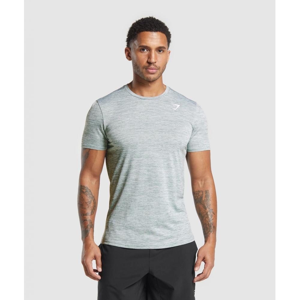 Gymshark Arrival Marl T shirT celesTe Blue whiTe Marl A2a1i Udl6