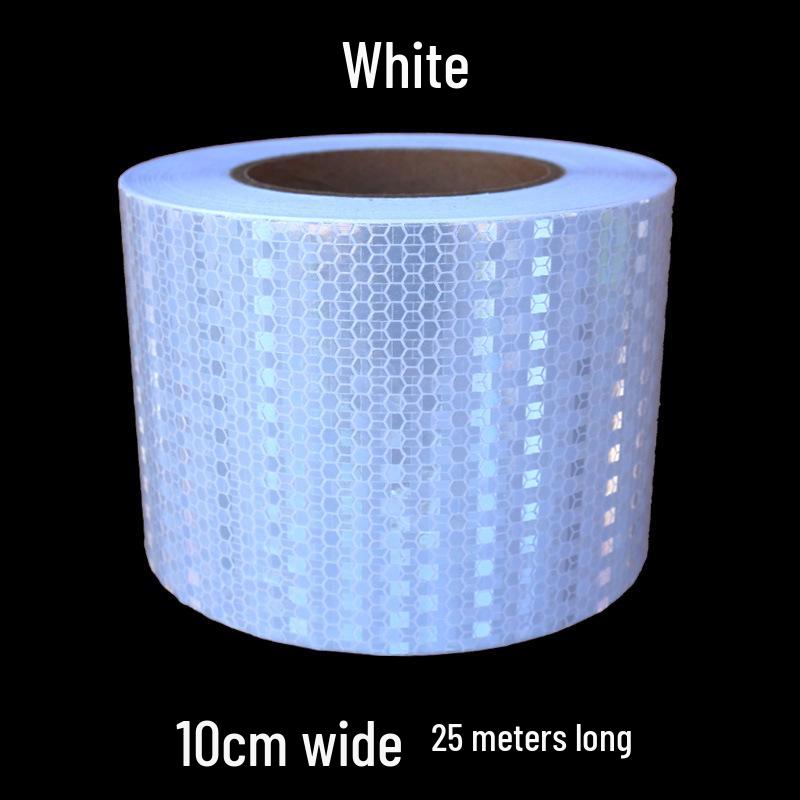 5cm Black Yellow Reflective Honeycomb Arrow Warning Tape Car Sticker