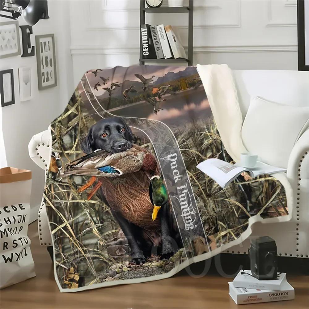 Thicken Blanket Wild Boar Hunting Pig Printed Throw Blankets for Beds Plush Fluffy Teenager Home Decoration Beddings Adult Quilt