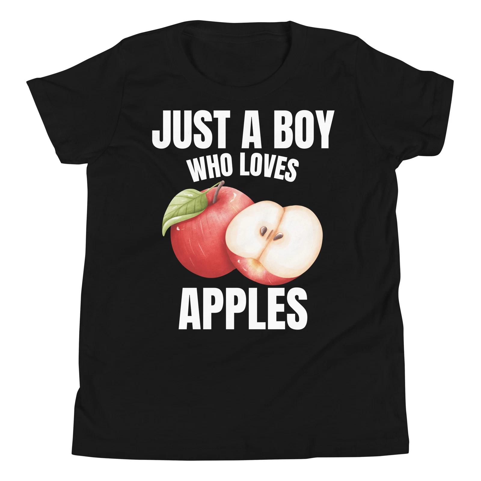 Just a Boy who Loves Apples Apple Lover Fruit Lover Boys T-Shirt 100