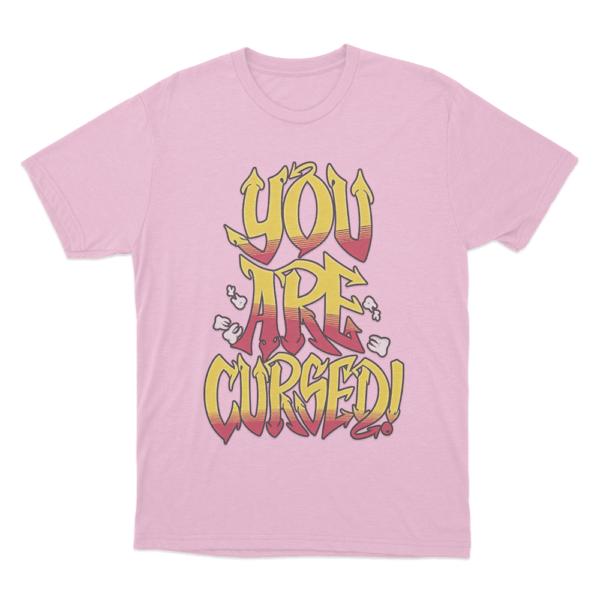 Danhausen You Are Cursed Tshirt Unisex and Women Summer Cotton Y2K Clothing High Quality Fashion Short Sleeve Tops Streetwear