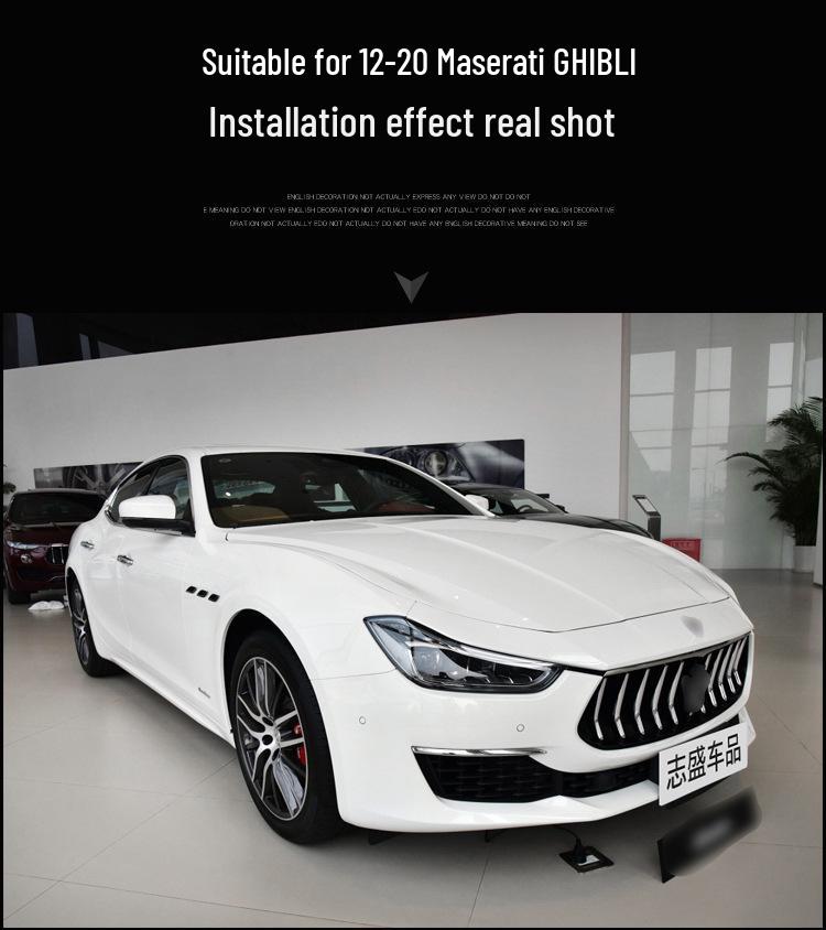 Compatible Headlight Lens Cover for Maserati Ghibli - Front & Back Shell