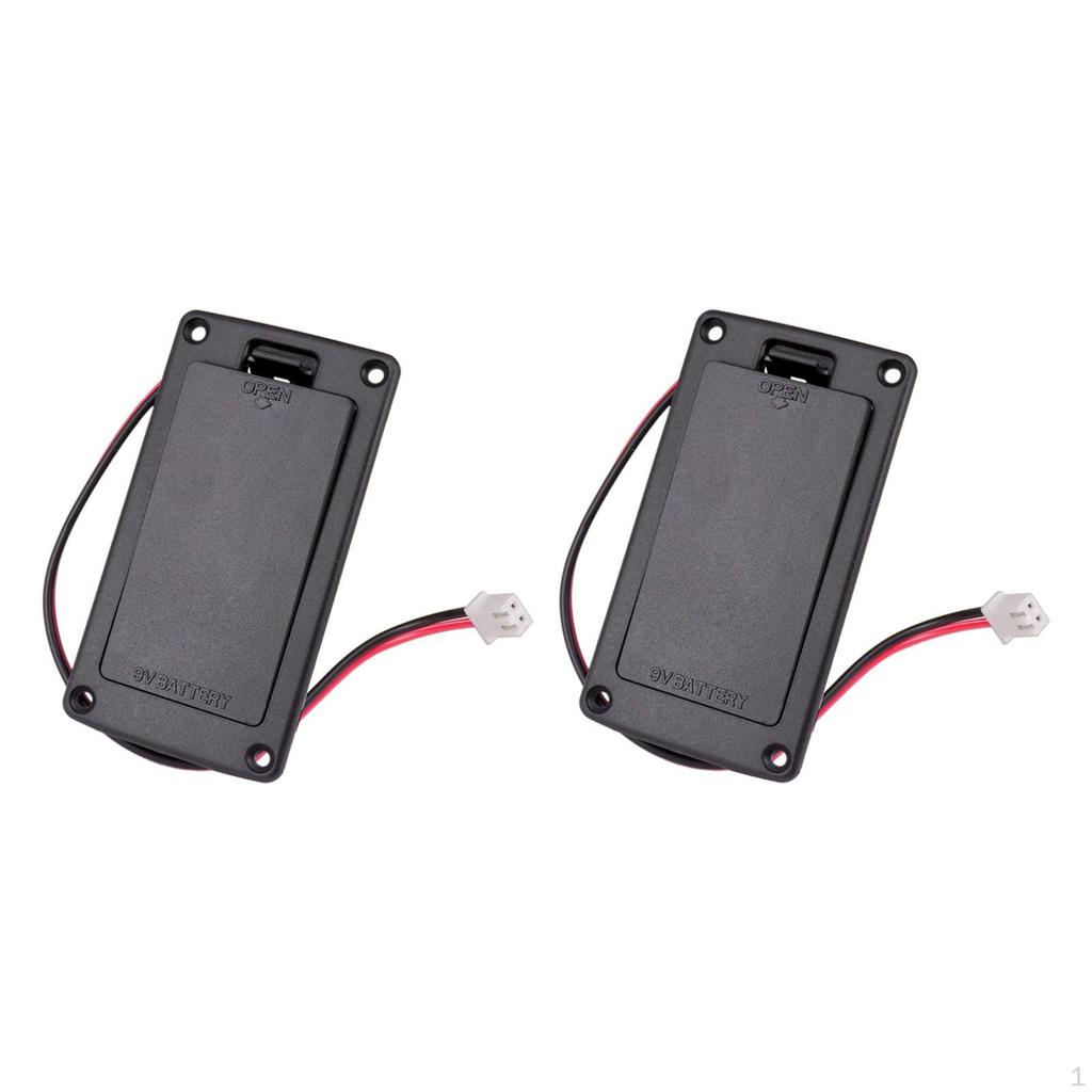2x -Volt Battery Box Case Compartment for Guitar Bass , 72x38.5mm