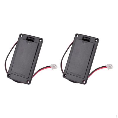 2x -Volt Battery Box Case Compartment for Guitar Bass , 72x38.5mm