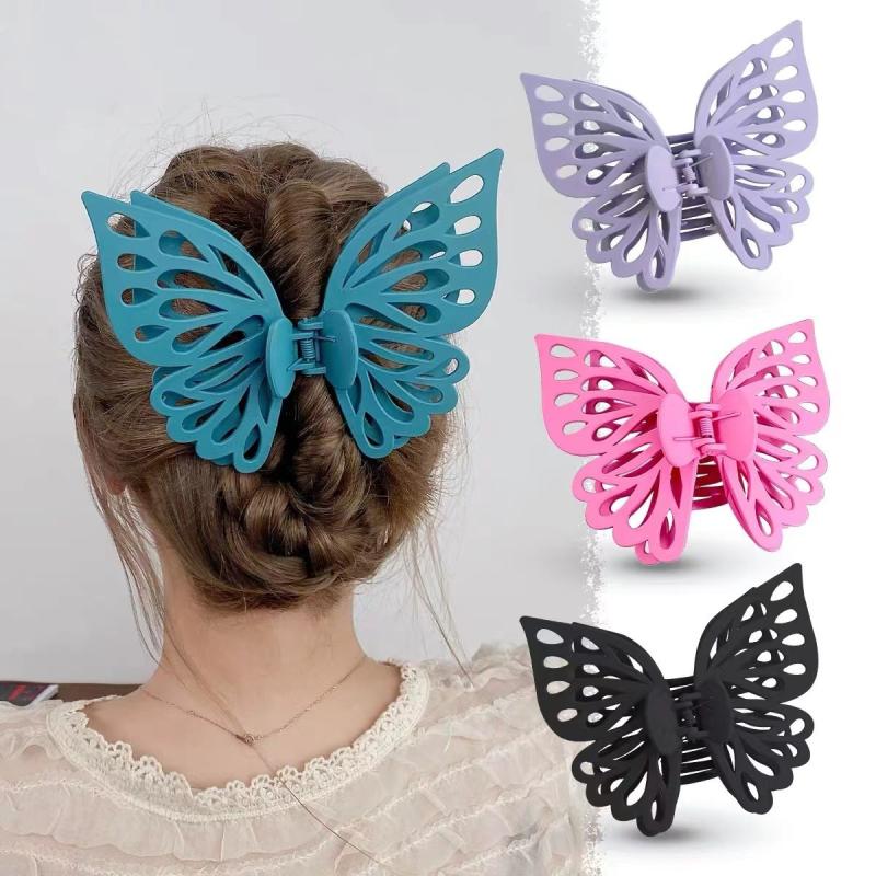 Large Butterfly Claw Clips For Women Girls Geometric Hair Claw Back Head Grab Clips Barrettes Fashion Hair Accessories
