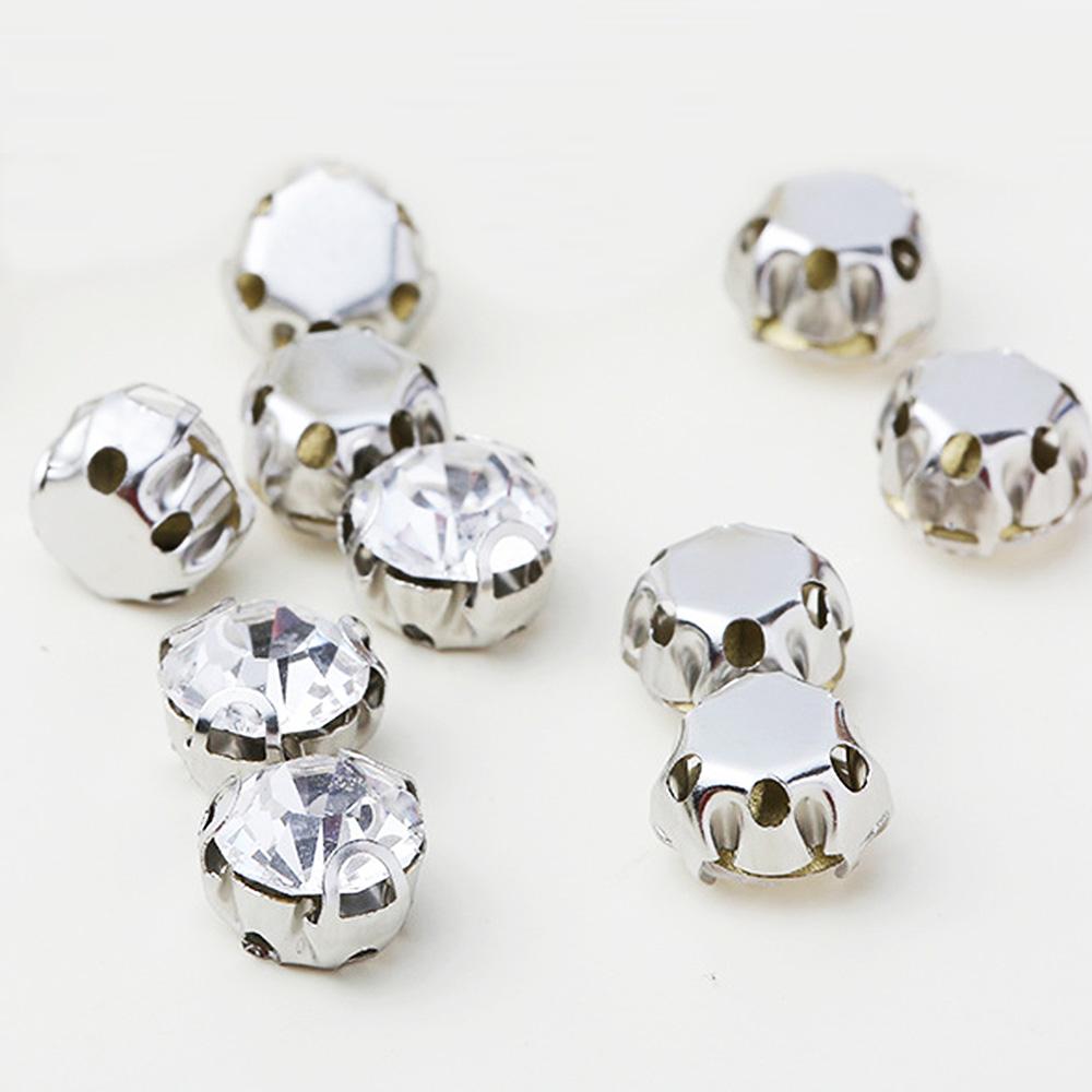 SS16-SS40 2D 3D Krallen-Näh-Strasssteine, glänzende Kristalle, Glasperlen, Steine, Strass zum Aufnähen für Kleidungsdekorations-Edelsteine