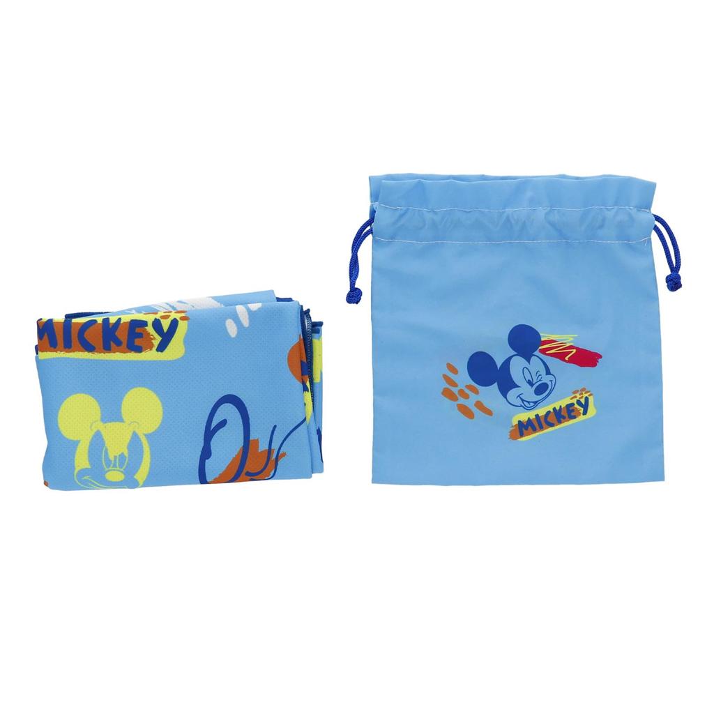 Marushin Cooling Hooded Disney Mickey Mouse Painting Cool To the Sun Drawstring Bag Product 2125024600 Towel, Logo, Touch, Protection, Included,