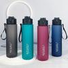 750Ml Large Capacity Sports Water Bottle Gradient Color Plastic Cup Drink Items Outdoor Beach Travel Portable Gym Fitness Jugs