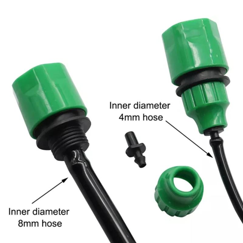 5pcsPlastic Water Pipe Quick Connector Garden Pipe Drip Irrigation System Watering Equipment Accessories Garden Water Connector5