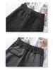 Women's Gray Woolen High-Waist Scimitar Pants - 2024 Autumn/Winter Collection