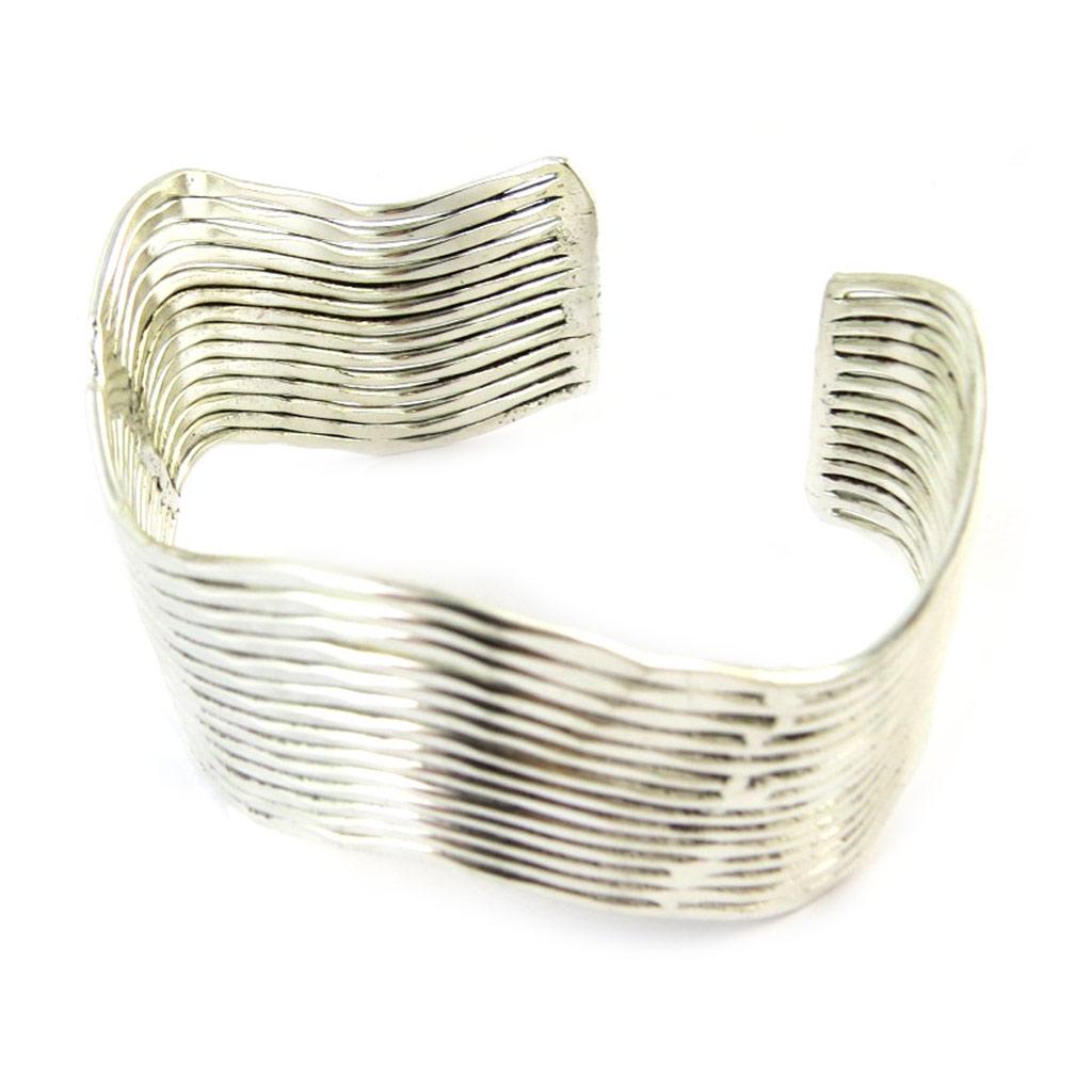 Les Trésors De Lily [N8081] - Silver 'Cleopatra' Designer Bracelet