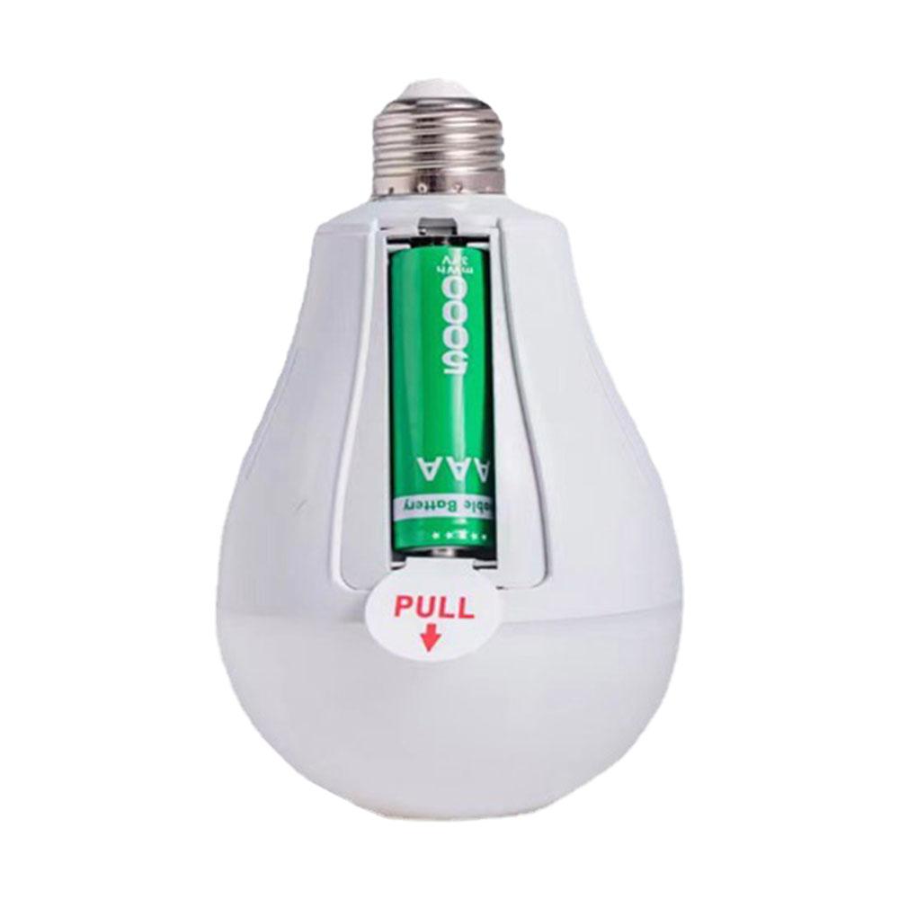 1PC 15W LED Bulb Smart Charging Light Bulb Chip Power Failure Emergency Home 18650 Battery No Flicker Detachable Emergency Bulb