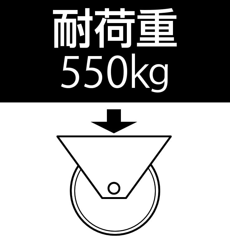 160mm caster (fixed bracket)