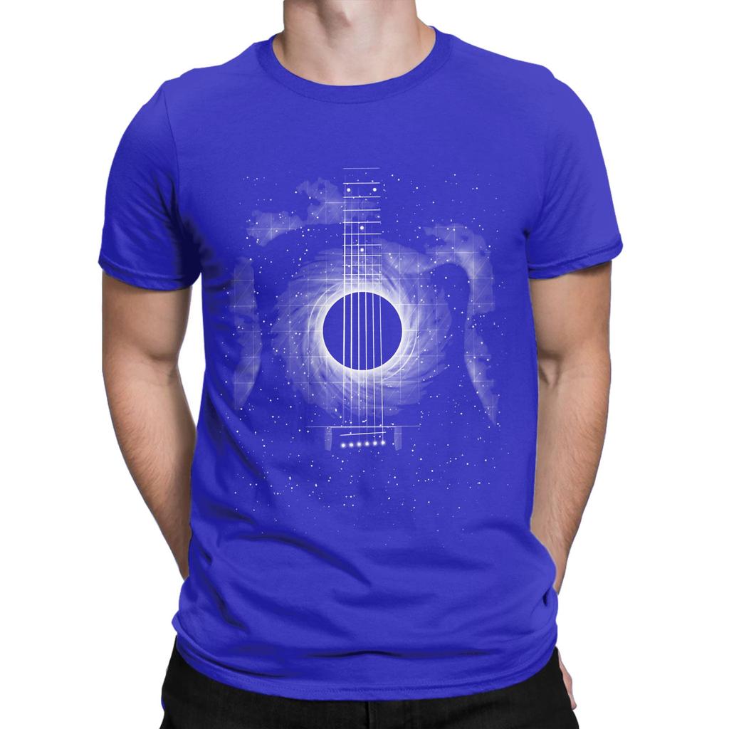 Black Hole Acoustic Guitar Graphic 100 Cotton TShirt Event Horizon Tops Tees For Unisex