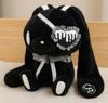 Gloomy Bunny Gothic Eye Patch Plush Toy Keychain With Soft Pp Cotton For Collectors