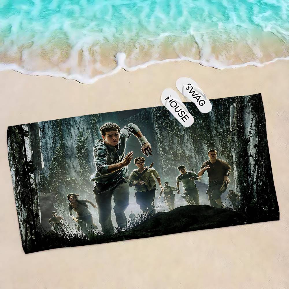 Movie Series The Maze Runner Big Microfiber Beach Towels Quick Dry Towel Sand Beach Towels Pool Towel for Travel Swim Pool Yoga