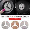 Naklejka z emblematem kierownicy samochodowej Diamentowe akcesoria do Mercedes Benz AMG W205 W211 W212 W213 X253 W166 W167 W117 W247 W176