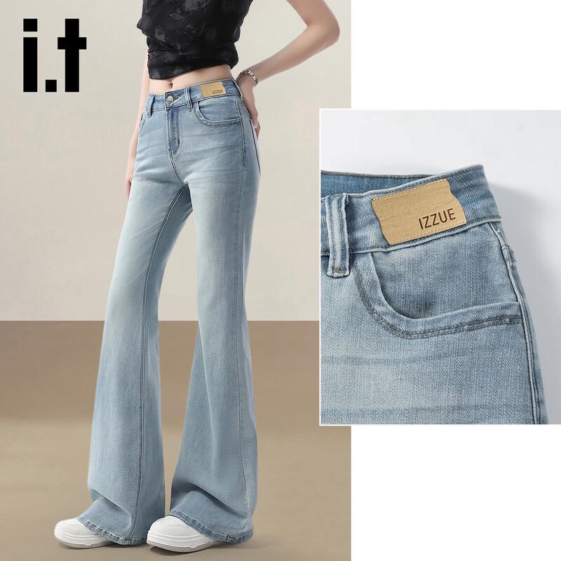 izzue it Women's High-Waist Flared Jeans