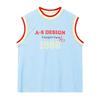 Boys Color Block Sleeveless Sport T-Shirt Loose Fit Tank Top Kids