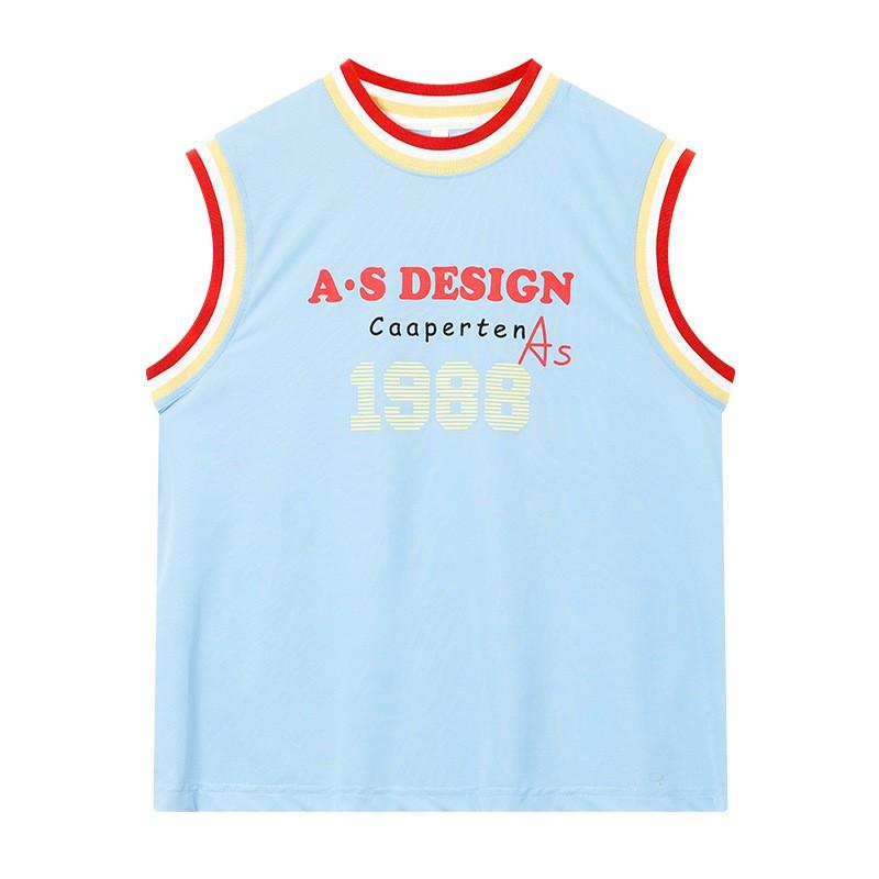 Boys Color Block Sleeveless Sport T-Shirt Loose Fit Tank Top Kids
