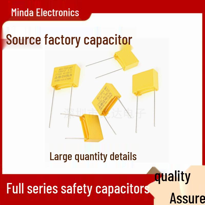 X2 Safety Capacitors: 275V 102K/103K/104K, Capacitance: 0.001µF/0.01µF/0.1µF, 275V 100nF