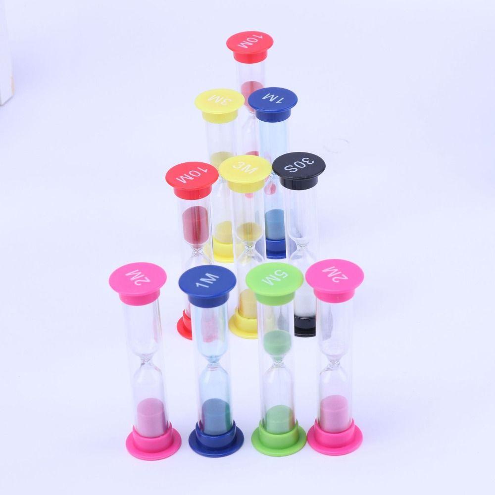 6 Color Kids Gift Home Decoration Time Management Hourglass Sandglass Sand Clock Timer