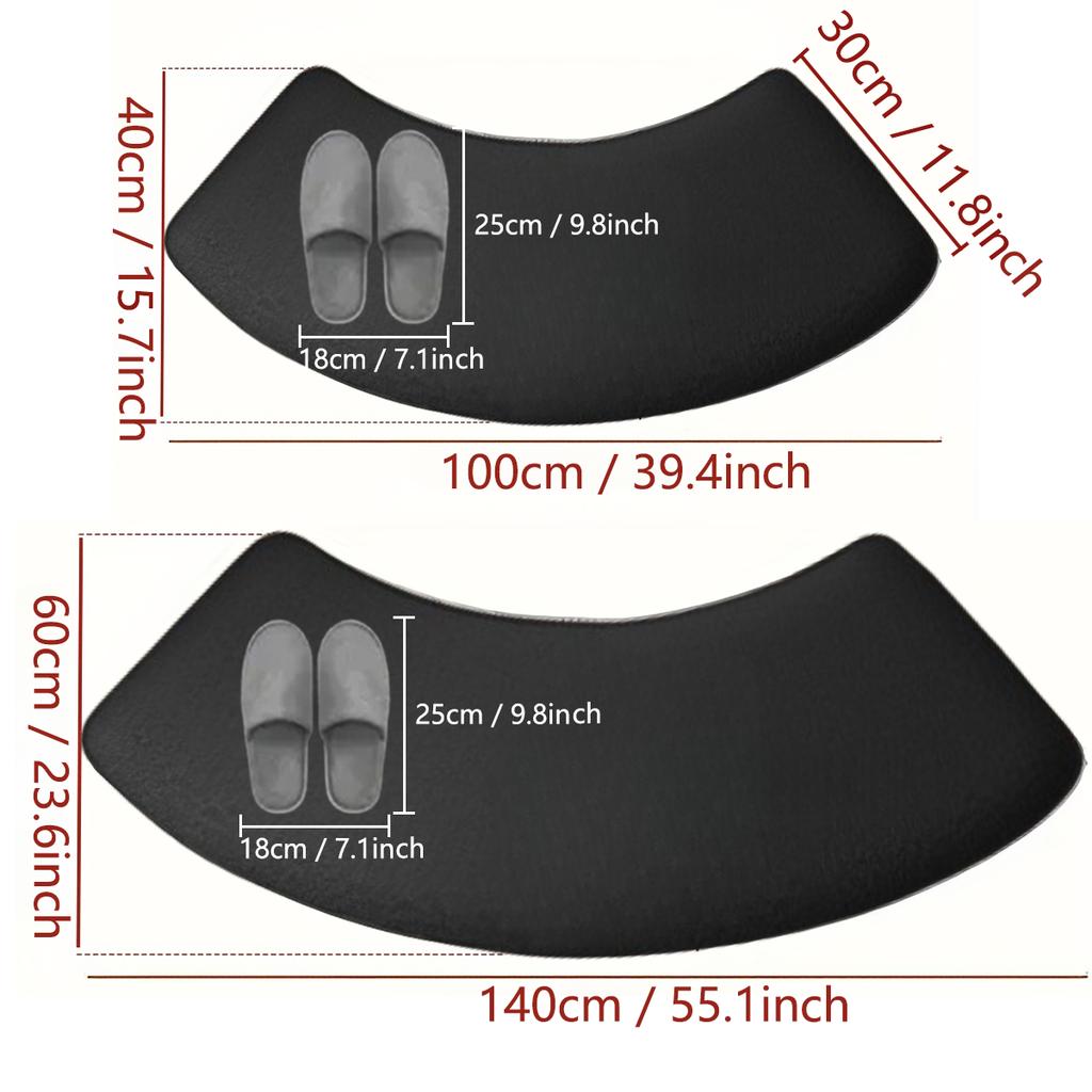 Badezimmer-Antirutschmatte für zu Hause, verdickte fächerförmige weiche Matte, WC-Plüschmatte, Duschraum-Türvorleger, Eingangsvorleger