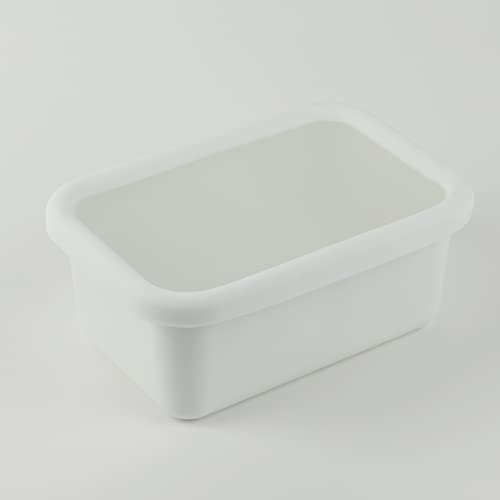 Pearl Metal Bran Kitchen Storage Container, White, 970ml, Enamel, Rectangular, HB-4481