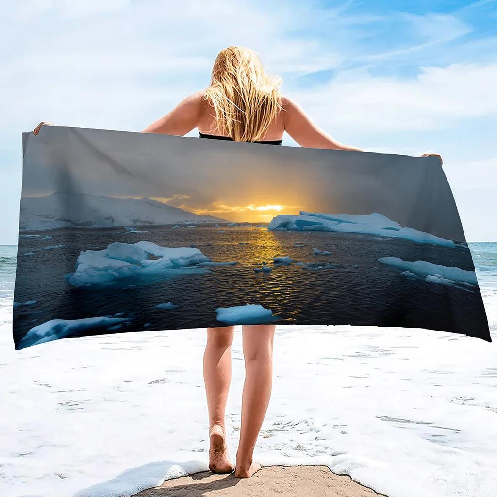 Large Beach Towel Lightweight Pool Towels Quick Dry Beach Towel Extra Large Microfiber Sand Free Towels Travel Beach Accessories