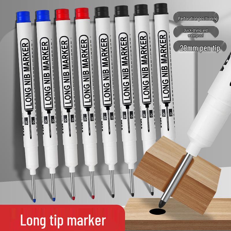 

Multi-Surface Deep-Mouth Marking Pen for Woodworking & Tile Installation синий