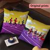 Running Track Sport Throw Pillow Covers Pattern Cushion Cover Suitable for Sofa Bedroom Car Pillow Cover
