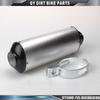 Aluminum Exhaust Muffler With Clamp For KAYO Apollo BSE Bosuer xmotos SSR SDG 110 125 140 150 160cc CRF KLX TTR Pit Dirt Bikes